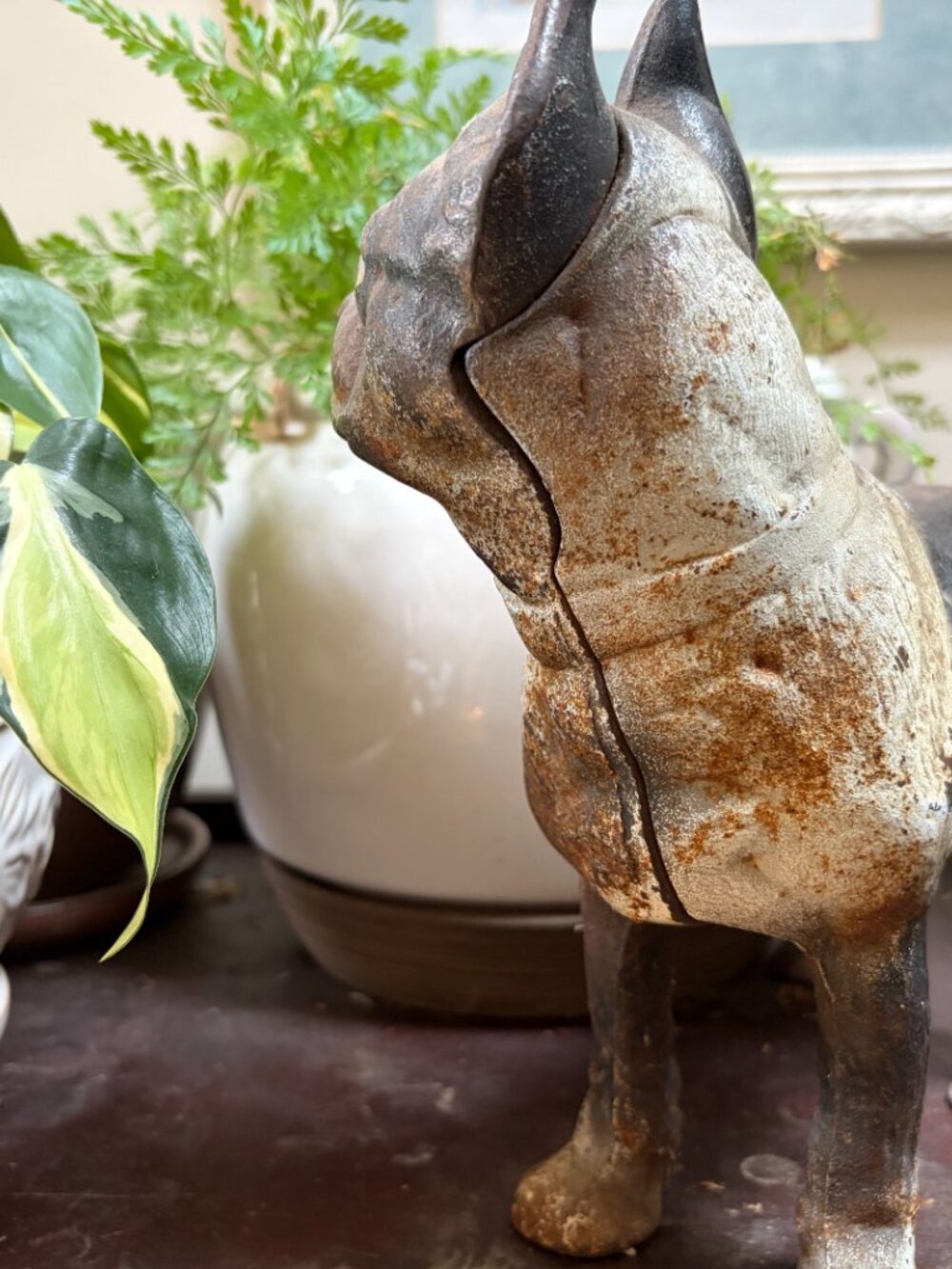 [Boston Terrier] Vintage Cast Iron Doorstop (Preowned) - Picture 4 of 7
